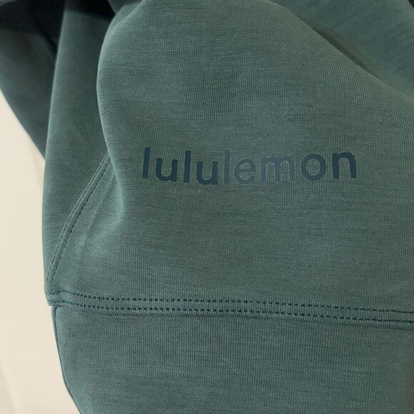 Lululemon Softstreme Perfectly Oversized Cropped Crew Storm Teal - Picture 6 of 9